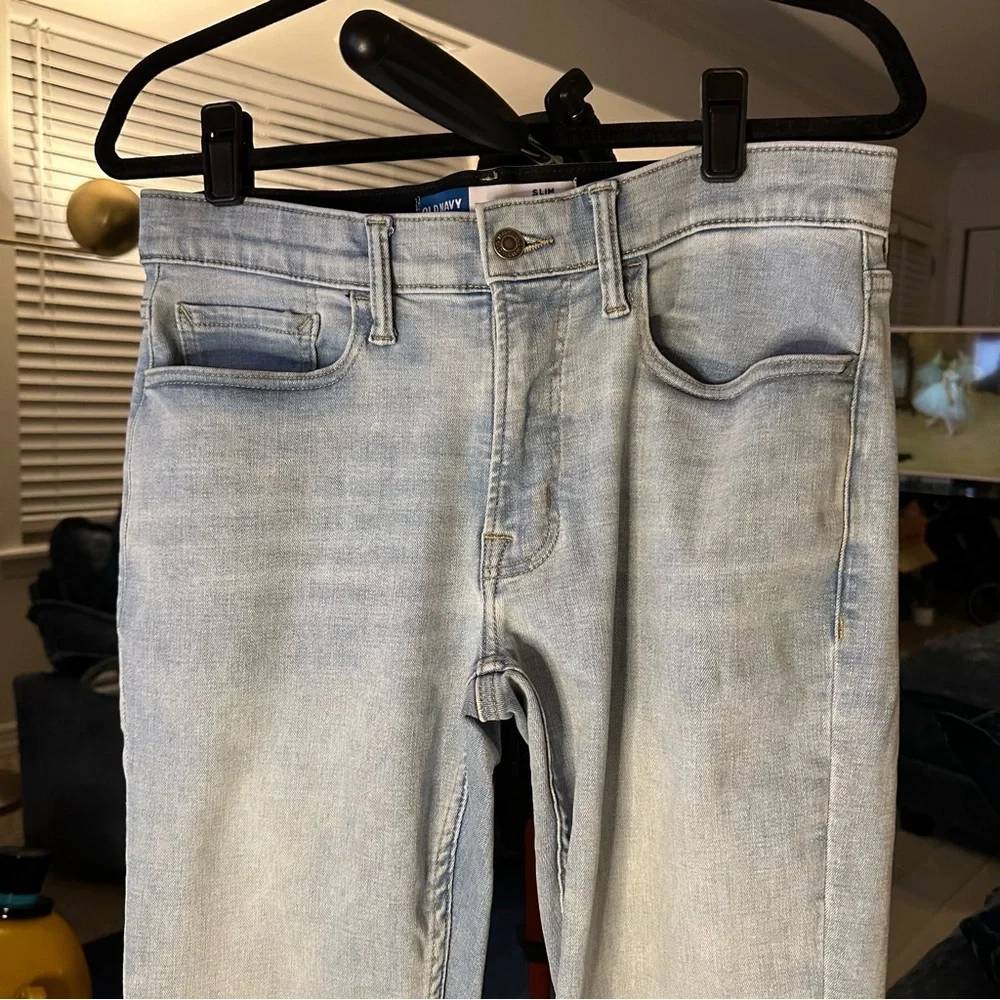 Old Navy 360 Stretch Slim Jeans in Light Wash Denim 30 x 30